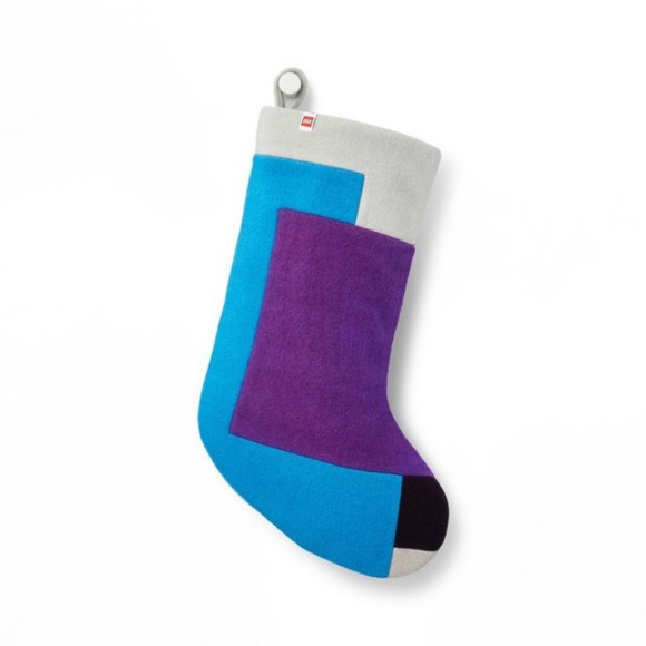 LEGO x TARGET Colorblock Holiday Purple Blue Stocking NEW - Picture 1 of 3